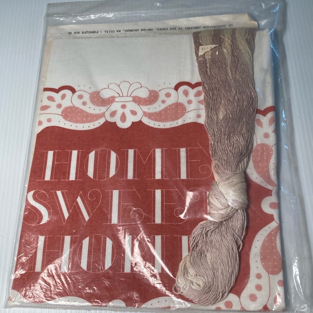 Vintage Janlynn embroidery kit #35-65 “home‎ sweet home” G1